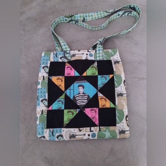 Elvis Presley ❤️ - Handmade quilted tote bag - Picture 2 of 3